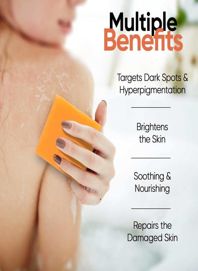 Natrulo Papaya Soap Face & Body Wash - Skin Brightening Papaya Soap Bar for Dark Spots - Reduce Acne, Cleanse Scars, & Even Skin Tone - with Turmeric, Kojic Acid & Essential Oils - for All Skin Types (2 pack) - Image 3