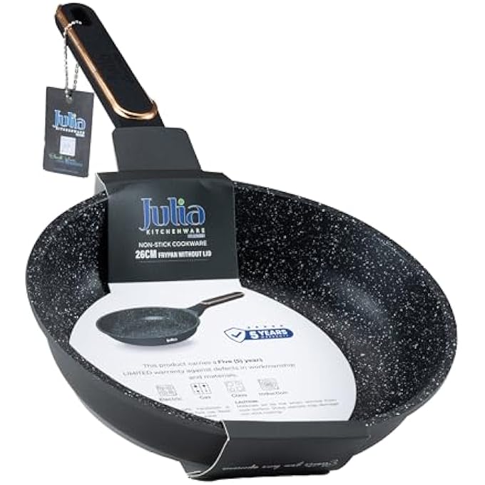 Julia ElitePro Plus Frypan Without Lid 26 Cm Diameter Black - Image 1