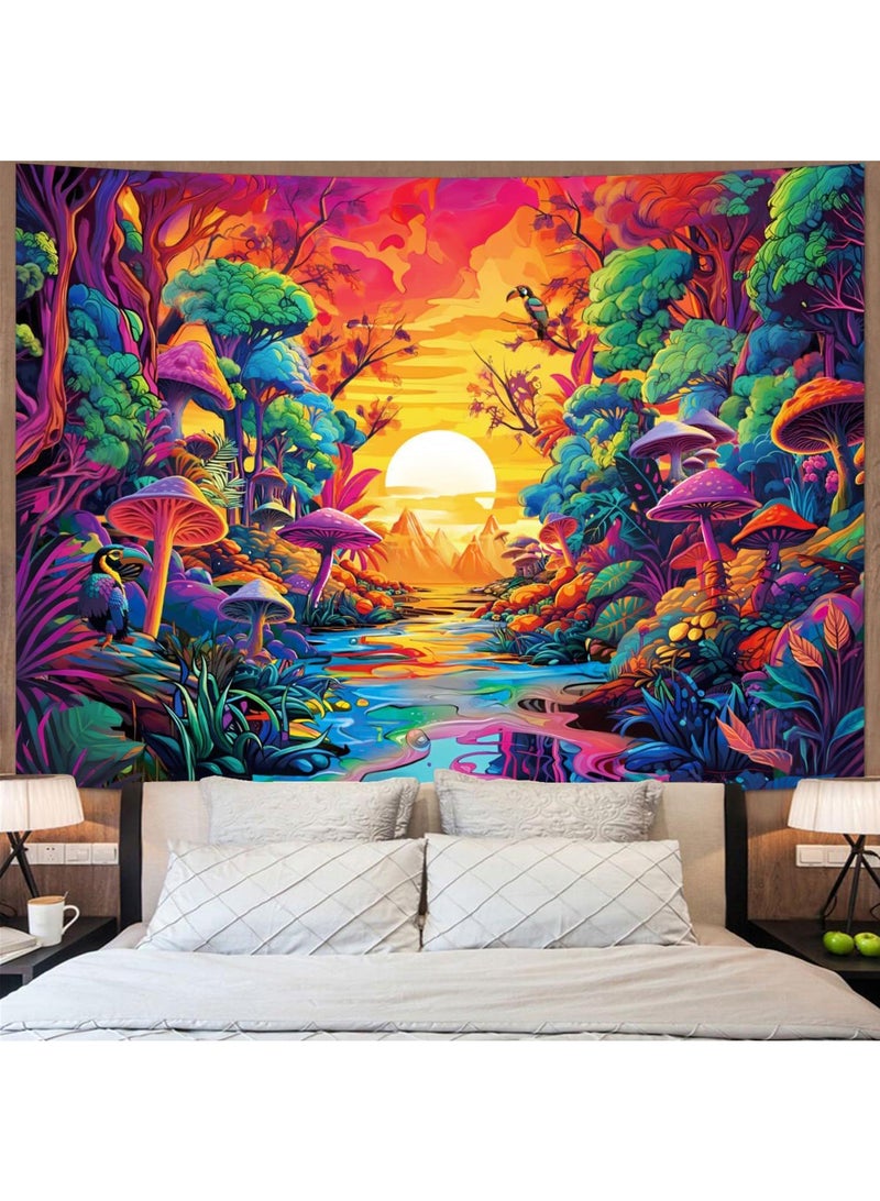 Y&D Wall Purple Light Decorative Cloth Hanging Cloth Tapestries Room Background Cloth Tapestries Wall Hanging-LS-HXD-101295x73 - Image 1