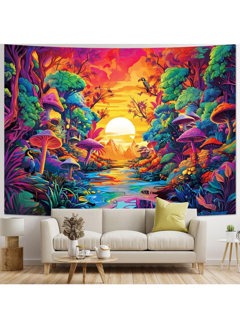 Y&D Wall Purple Light Decorative Cloth Hanging Cloth Tapestries Room Background Cloth Tapestries Wall Hanging-LS-HXD-101295x73 - Image 4