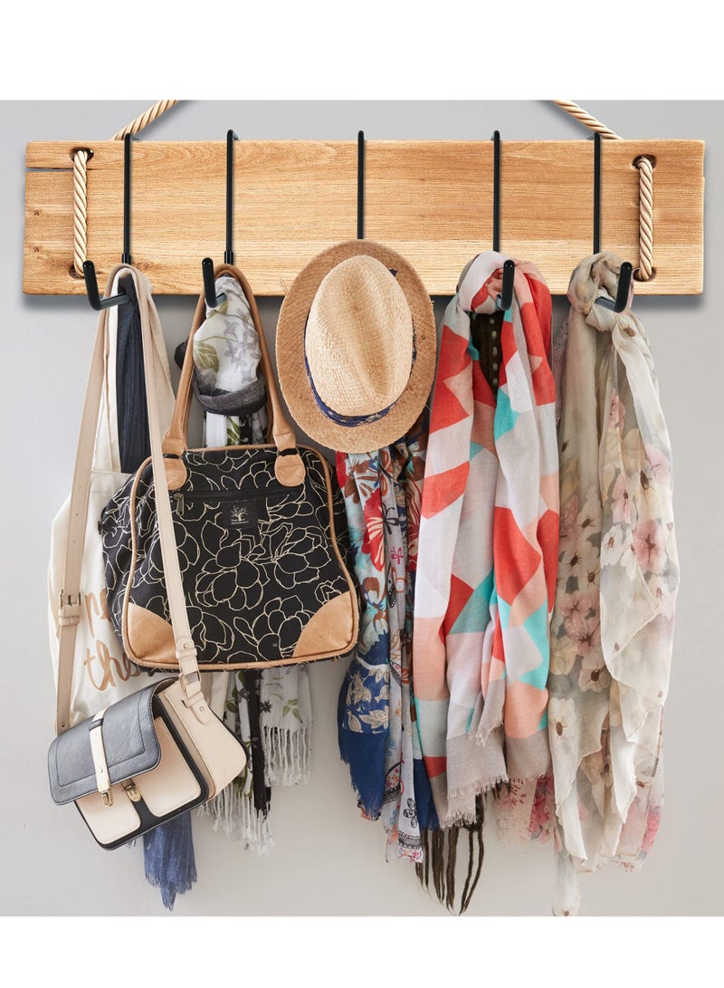 Garage Hanger Hook Set, 4 Pcs Garage Bike Hooks, Heavy Duty Large S Hooks for Hanging, with Non Slip Coating, for Ladder Bike Storage Rafter Hanger Garden Tool Organizer (Black) - Image 3