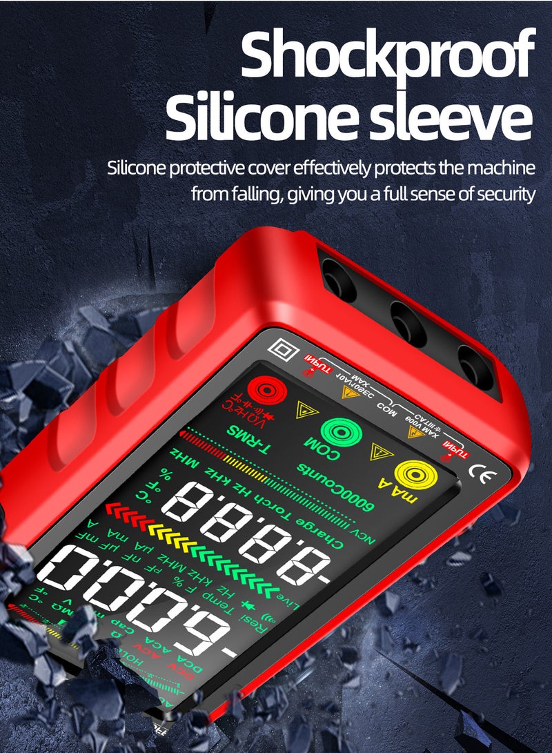 Large 6000-Count LCD Digital Multimeter - Smart Rechargeable Universal Meter - Image 5