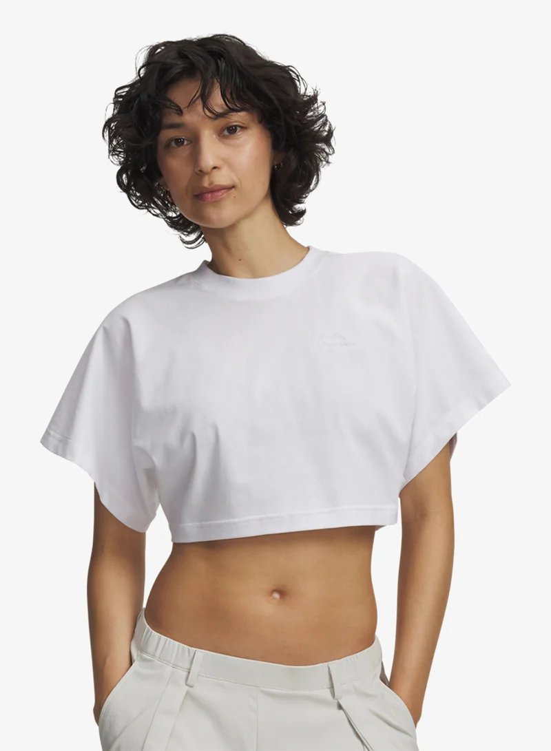 UNDER ARMOUR Cropped Script Logo T-Shirt