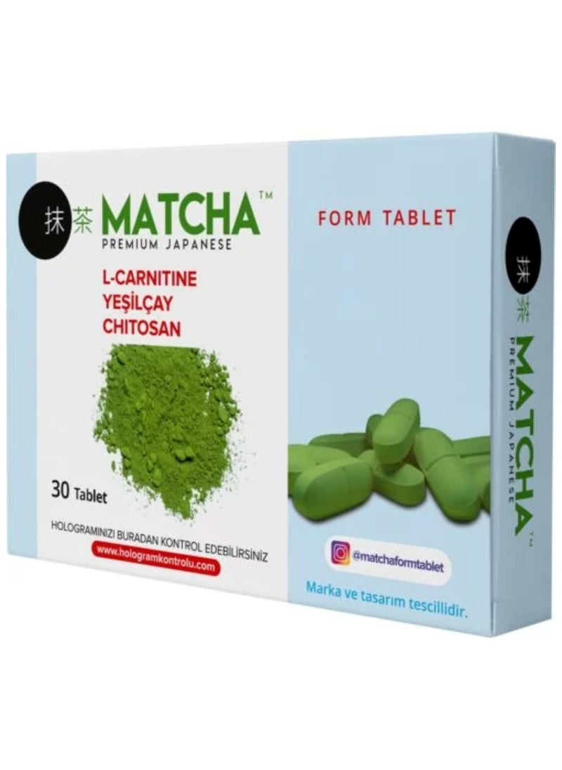 MATCHA Matcha Japanese Green Tea Premium Natural Antioxidant Detox 30 Tablets 