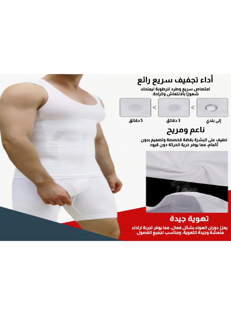 ريلاكس سمارت فيست طقم شورت وفانيلة مشد ملابس تنحيف وتشكيل الجسم للرجال - Image 5