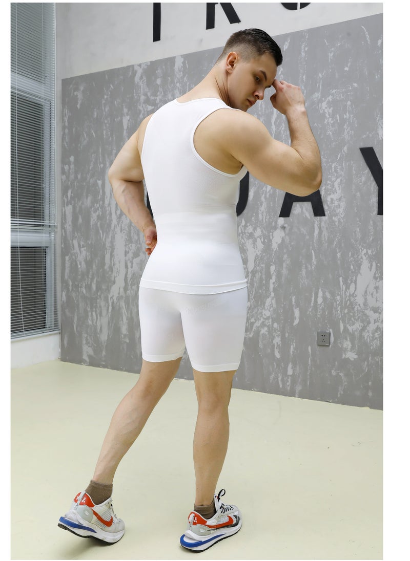 Relax Smart Vest Shorts and T-shirt Set Corset Slimming and Body Shaping Clothing for Men  - Image 2