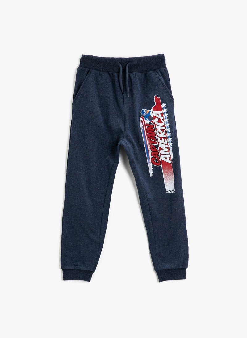 KOTON Captain America Avengers Licensed Printed Sweatpants - Image 1