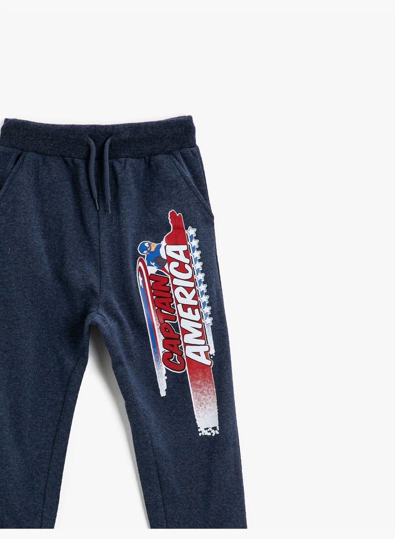 KOTON Captain America Avengers Licensed Printed Sweatpants - Image 3