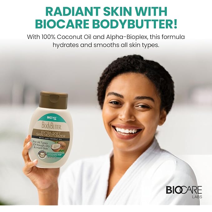Biocare BodyButter Extra-Soft Skin Moisturizer with 100% Coconut Oil (8 OZ) - Image 3