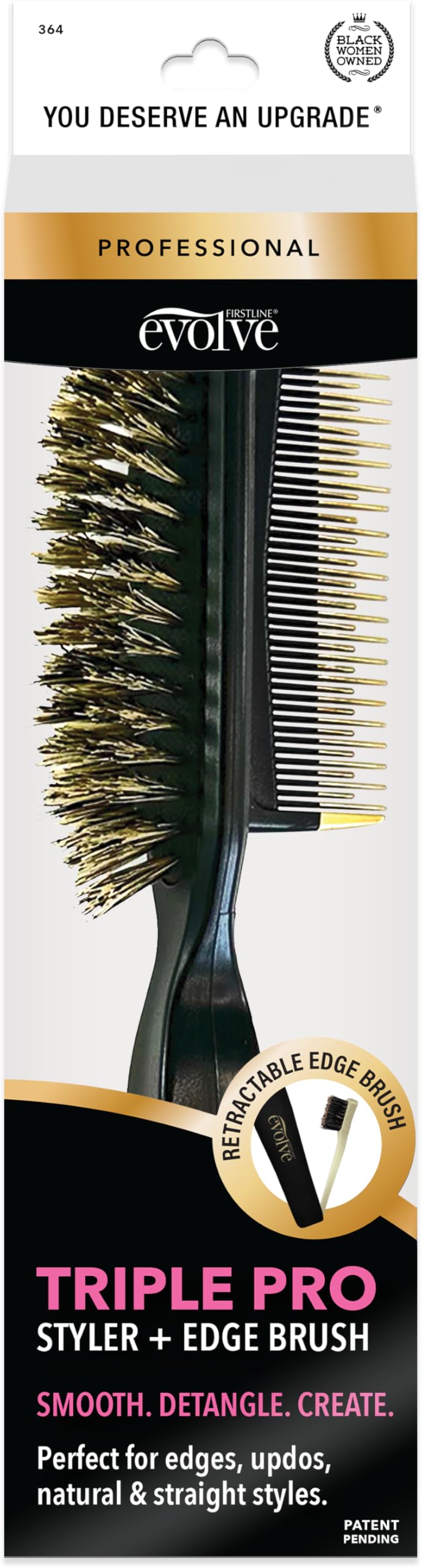 Evolve Triple Pro Styler plus Edge Brush