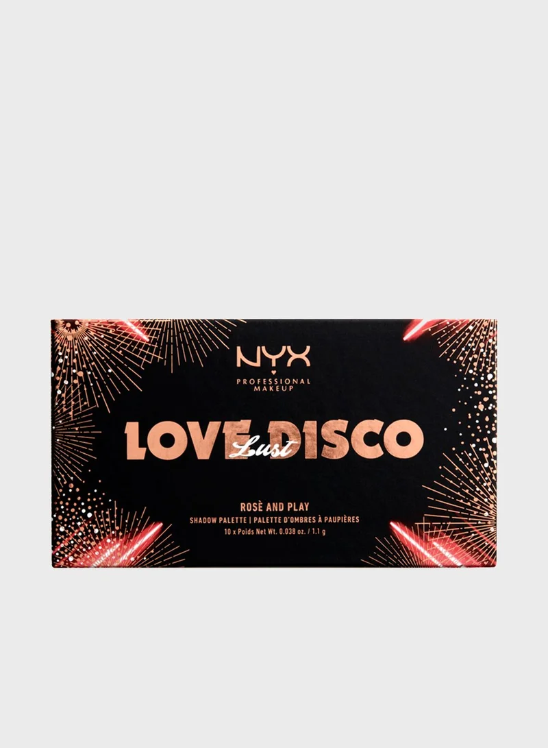 NYX PROFESSIONAL MAKEUP Love Lust Disco Shadow Palette-Rosé & Play