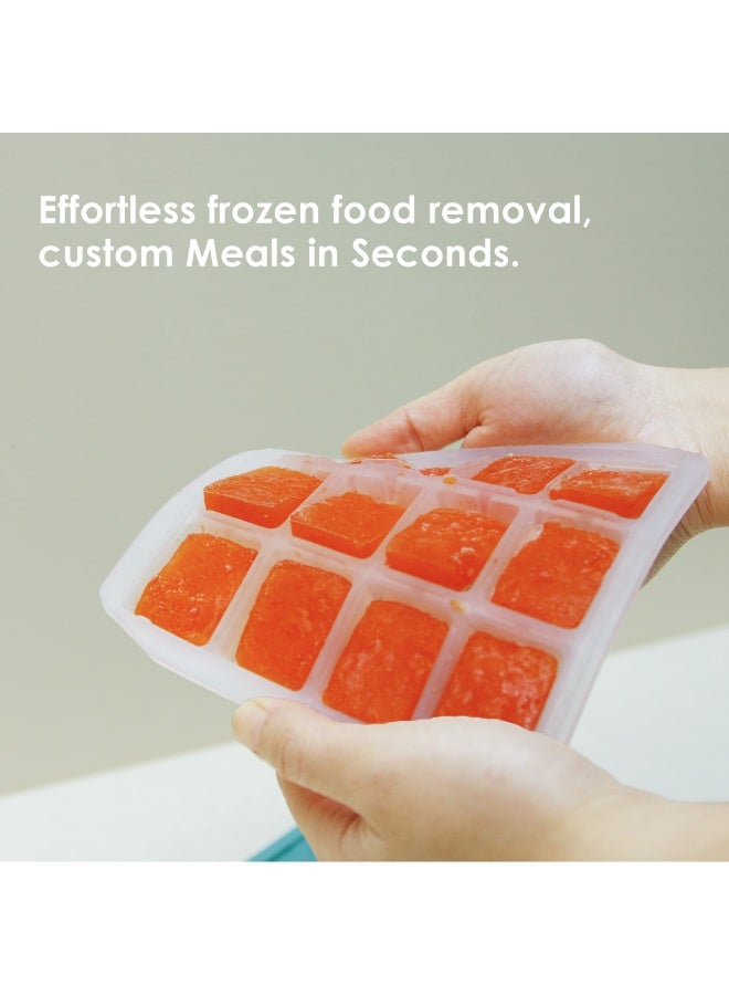 2angels Silicone Baby Food Freezer Tray - 15ml Summer Leaf Easy Pop - Image 4