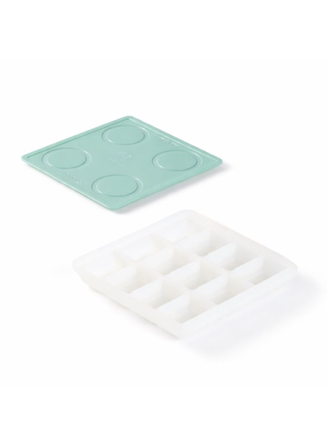 2angels Silicone Baby Food Freezer Tray - 15ml Summer Leaf Easy Pop - Image 1