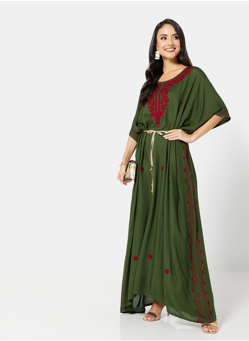 ARABIAN CLOSET EMBROIDERED KAFTAN  - Image 3