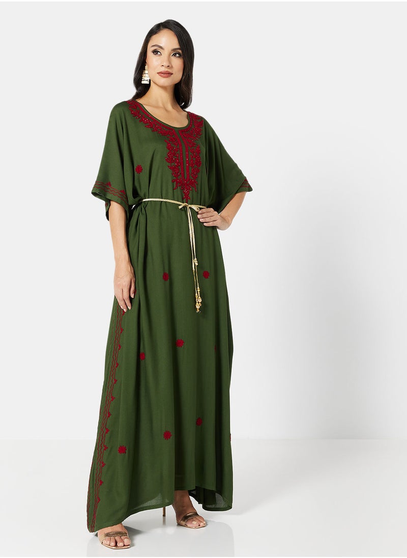ARABIAN CLOSET EMBROIDERED KAFTAN  - Image 1