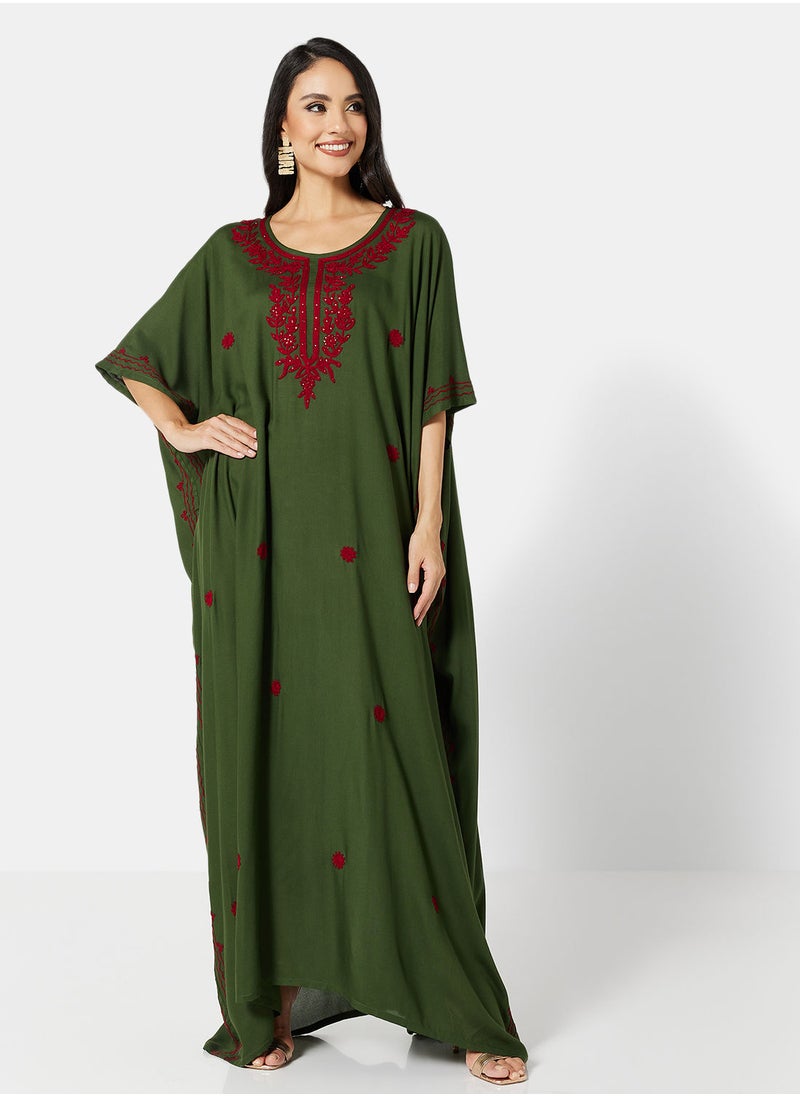 ARABIAN CLOSET EMBROIDERED KAFTAN  - Image 5