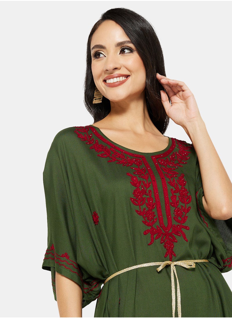 ARABIAN CLOSET EMBROIDERED KAFTAN  - Image 4