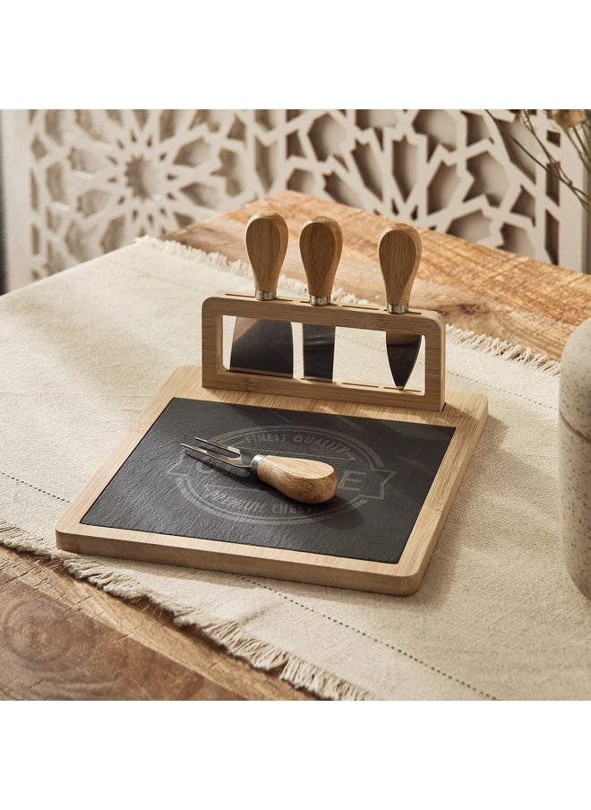 Home Box Eden 5-Piece Cheese Knife Set 25 x 1.2 x 23 cm  - Image 1