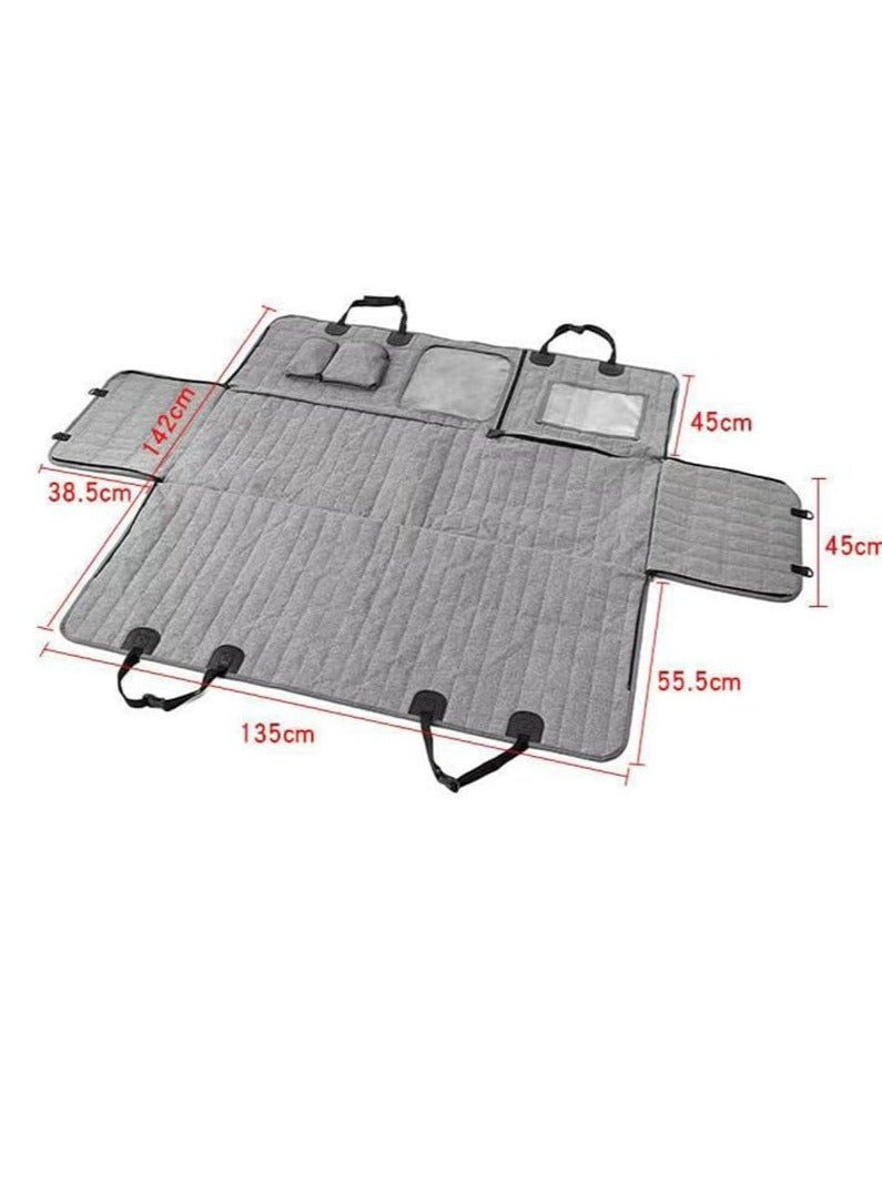 general Car Dog Mats for Smart Forfour W454 2004-2006, Car Protective Blanket Dog Back Seat Safety Cushion for Pets Oxford Fabric Waterproof Automobile Interior Accessories, - Image 2