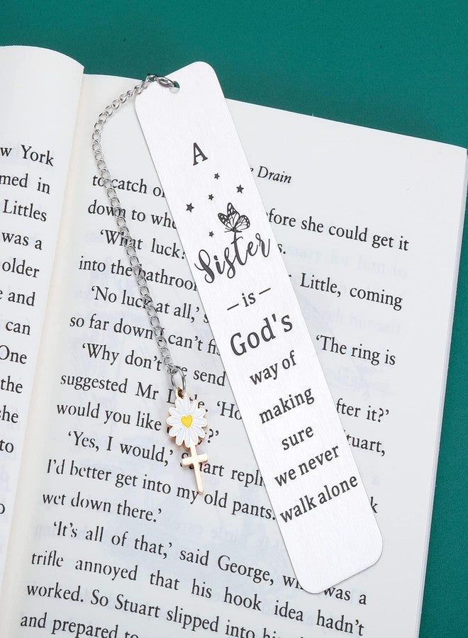 FOOZDEEVAAQ Sister Gifts from Sister Gifts for Women Sisters in Law Birthday Soul Secret Sisters Baptism Christian Bookmark Gift for College Girl Easter Basket Stuffers Dorm Room Essential Bridal Shower Valentine - Image 4