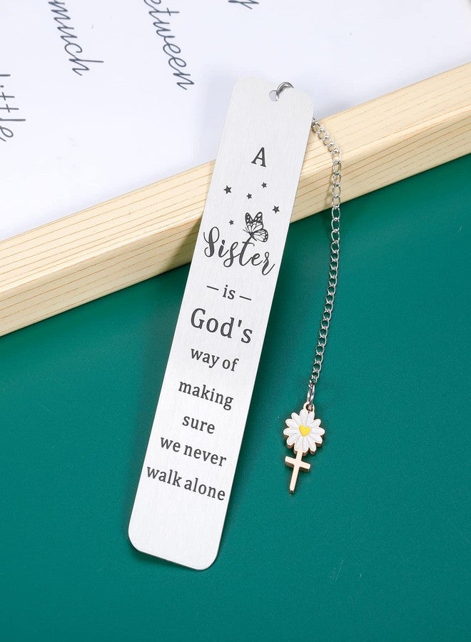 FOOZDEEVAAQ Sister Gifts from Sister Gifts for Women Sisters in Law Birthday Soul Secret Sisters Baptism Christian Bookmark Gift for College Girl Easter Basket Stuffers Dorm Room Essential Bridal Shower Valentine - Image 2