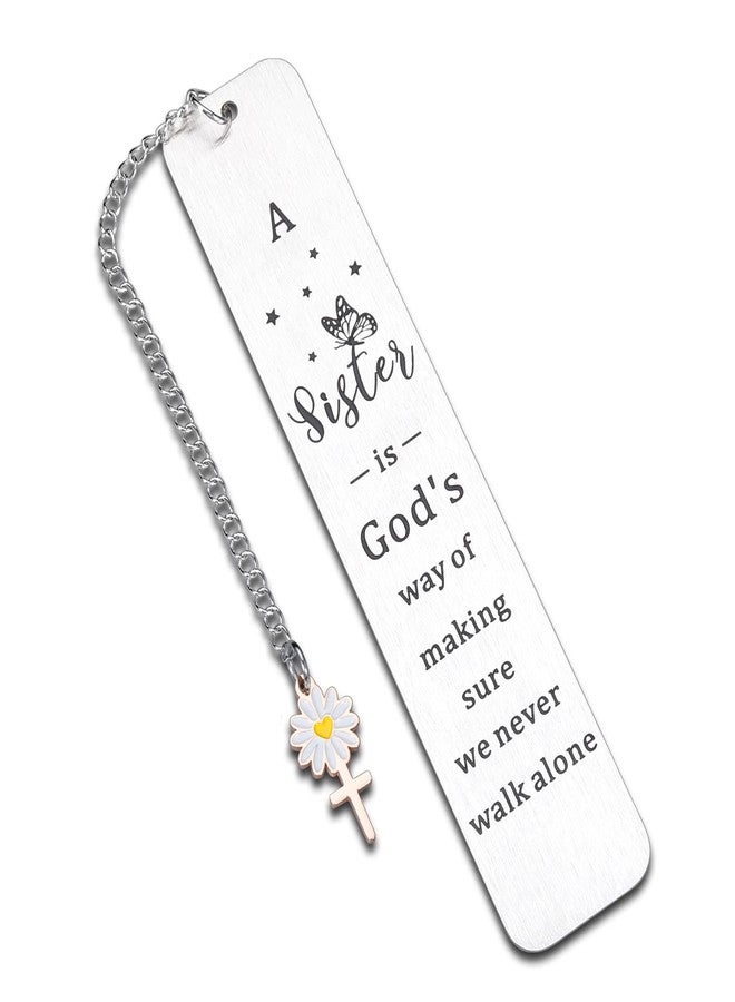FOOZDEEVAAQ Sister Gifts from Sister Gifts for Women Sisters in Law Birthday Soul Secret Sisters Baptism Christian Bookmark Gift for College Girl Easter Basket Stuffers Dorm Room Essential Bridal Shower Valentine - Image 1