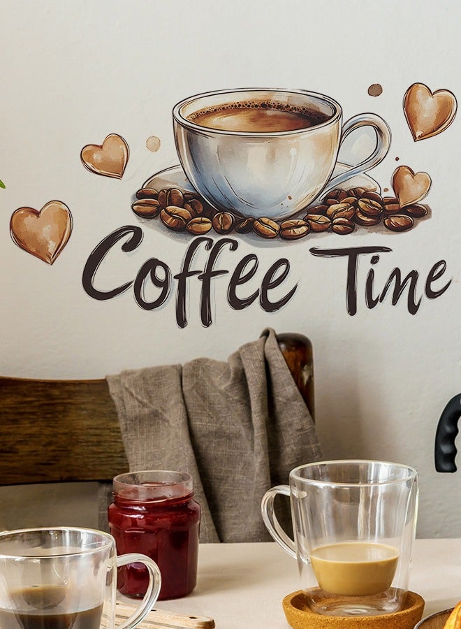فنجان قهوة حب القهوة ملصقات حائط ديكور منزلي مطعم قهوة حب القهوة حب القهوة رمضان - Image 5