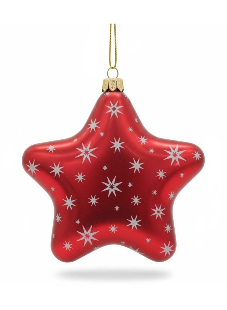 AKDC Red Star-Shaped Hanging Candy Box 12 cm – Festive Xmas Tree Ornament & Sweet Treat Container - Image 3