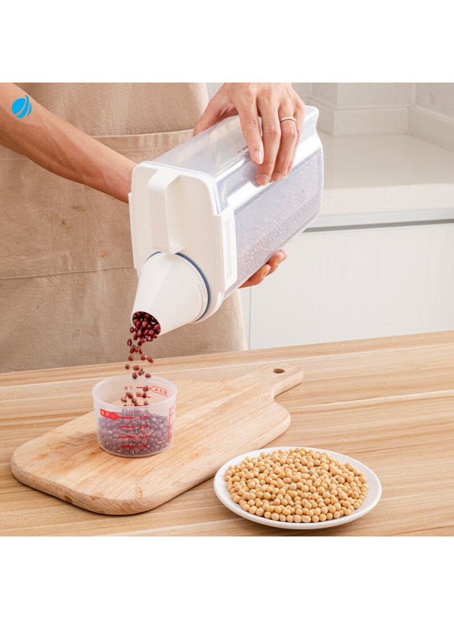 Asvel Rice Storage Container With Insect-proof Design, Kitchen Grain And Flour Storage Bin, Food-grade Household Rice Storage Container, 2kg*2 - Image 5
