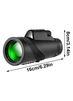 Generic Monocular Telescope HD Power Smartphone Night Vision Compact Monocular for Smartphone Adapter Portable Telescope with Tripod for Bird Watching  - Image 4