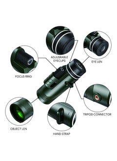 Generic Monocular Telescope HD Power Smartphone Night Vision Compact Monocular for Smartphone Adapter Portable Telescope with Tripod for Bird Watching  - Image 5