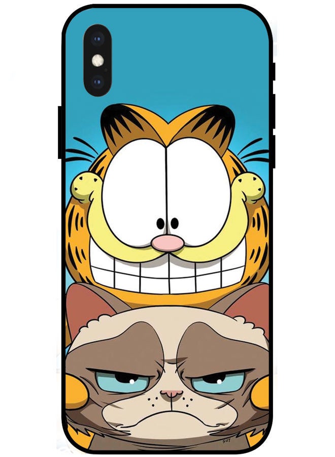 EYE CATCH iPhone X/XS Protective Case Cover Smart Protective Series for iPhone 10/10S Two Cats - Image 1