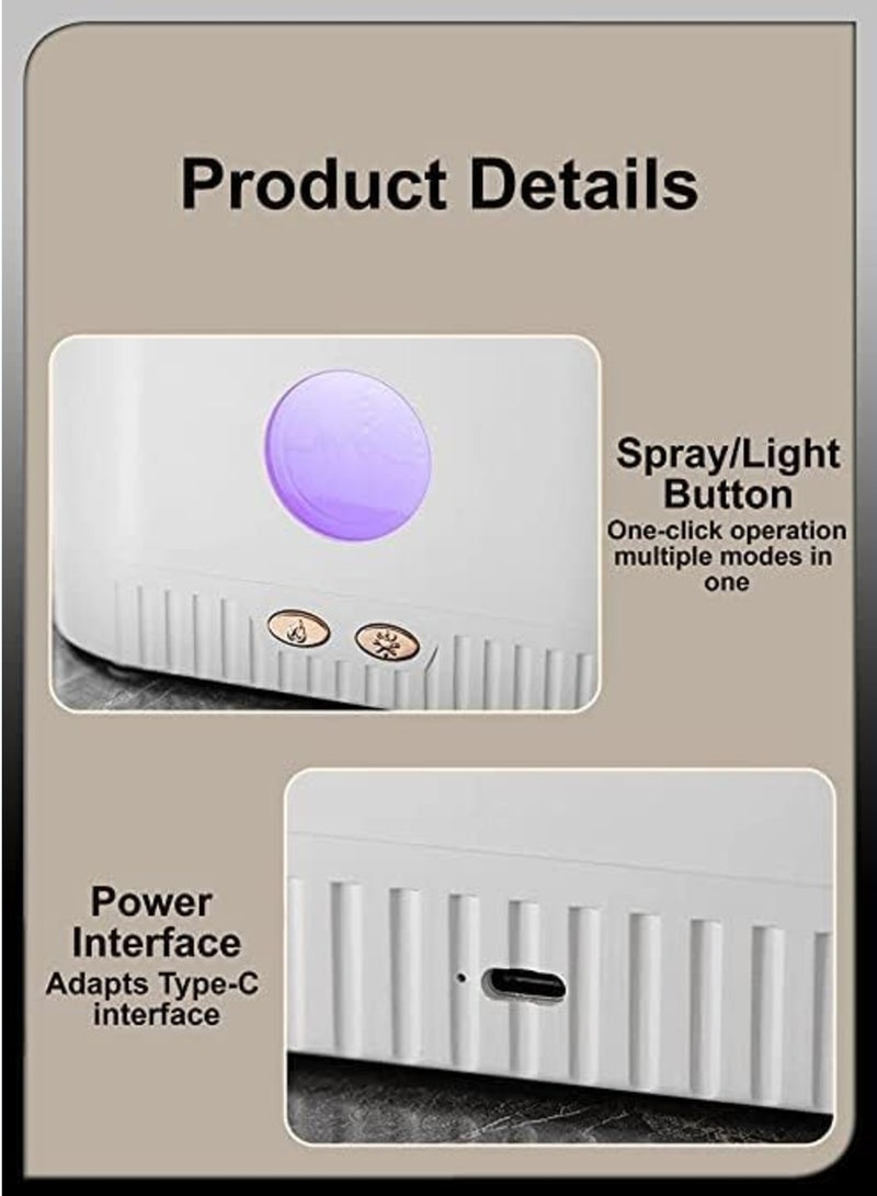 ELTRAZONE Salt Lamp Essential Oil Diffuser with 7-Color LED Lights – Ultrasonic Humidifier & Aromatherapy Diffuser (200ML) - Image 4