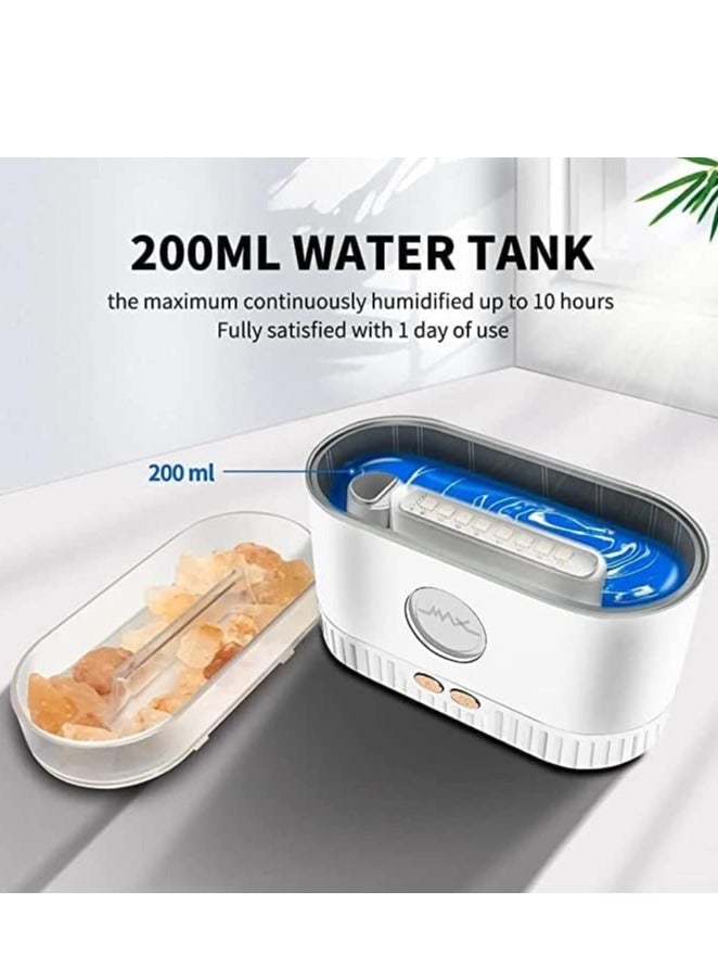 ELTRAZONE Salt Lamp Essential Oil Diffuser with 7-Color LED Lights – Ultrasonic Humidifier & Aromatherapy Diffuser (200ML) - Image 3