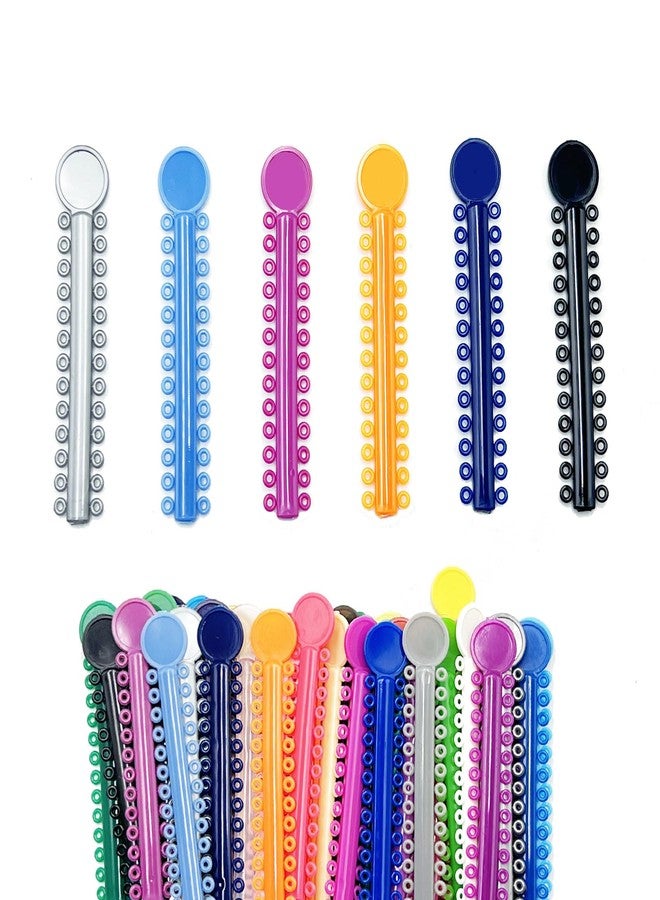 HRASY 1040 pcs Orthodontic Ligature Ties Braces Rubber Bands O-Ring, Multicolor - Image 1