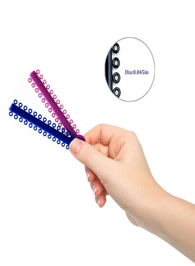 HRASY 1040 pcs Orthodontic Ligature Ties Braces Rubber Bands O-Ring, Multicolor - Image 3