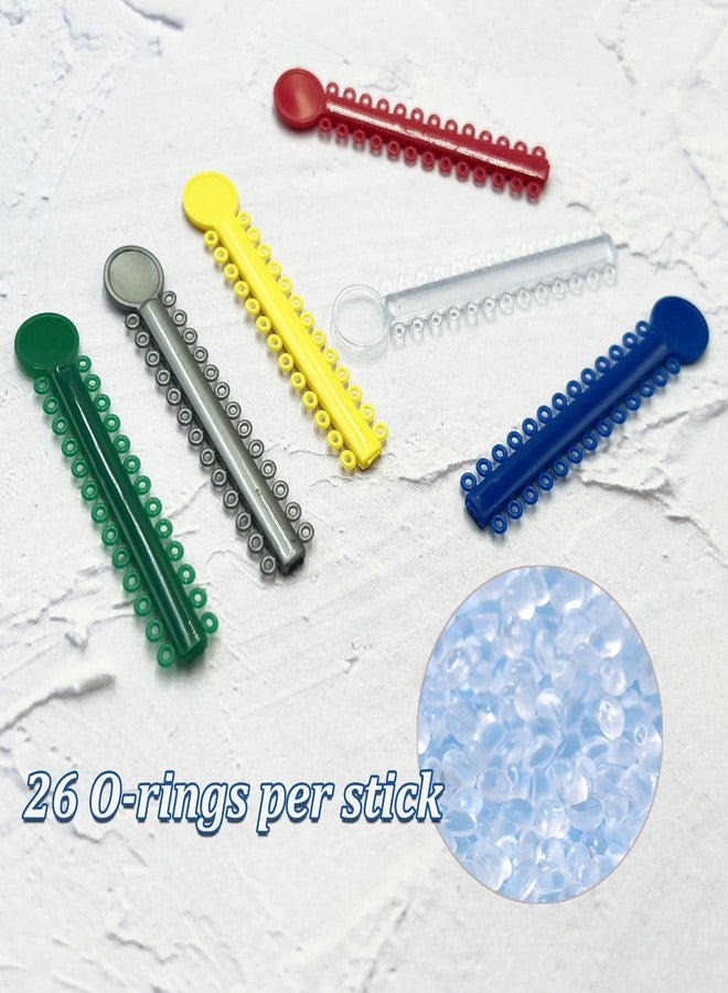HRASY 1040 pcs Orthodontic Ligature Ties Braces Rubber Bands O-Ring, Multicolor - Image 5