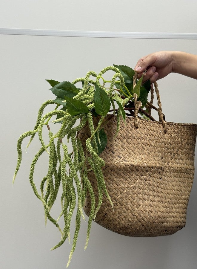 QFSH 3Pcs Artificial Amaranthus Flower Fake Hanging Green for Wedding Bouquets Home Decor Arrangement Photo Props Party Decoration 37''(Green) - Image 4