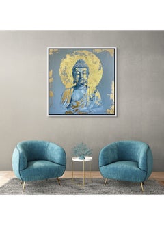 Art Decor Framed Canvas Gold and Blue Buddha Square Spiritual Meditative Print Wall Décor for Home Living Room Bedroom Office Gifting - pzsku/Z0D31DD486B1999B1634EZ/45/_/1732525505/3535859c-a09b-4d92-ab7b-9e3fc43ccb52