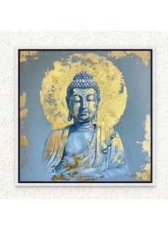 Art Decor Framed Canvas Gold and Blue Buddha Square Spiritual Meditative Print Wall Décor for Home Living Room Bedroom Office Gifting - pzsku/Z0D31DD486B1999B1634EZ/45/_/1732525521/1ac5788d-b450-4edb-9f65-f8eddd911d5c