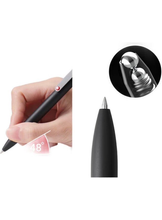 Kaco Dian Tu Su Gel Pen, Black, 0.5Mm, Bullet Tip, Business Signing Pen, Office Carbon Pen, Large Capacity Meeting Pen (1 Pen + 1 Refill) - Image 3