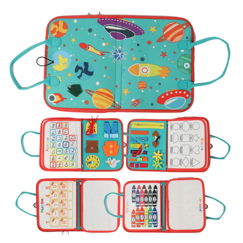 Children'S Early Education Puzzle Felt Dressing Learning Board Manufacturers Life Daily Dressing Education Felt Busy Board - Image 2