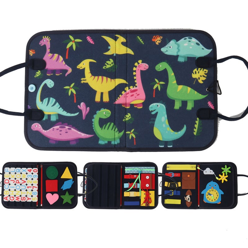 Children'S Early Education Puzzle Felt Dressing Learning Board Manufacturers Life Daily Dressing Education Felt Busy Board - Image 5