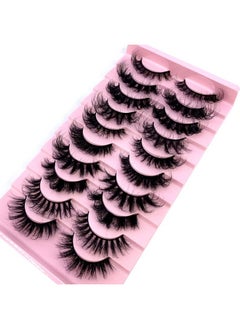 HBZGTLAD Soft Mink Eyelashes 3D Curl Winged End Eye Elongated Fake Lashes Thick Handmade Natural False Eyelash Messy Cross Lash Wholesale (Mx3)  - Image 3