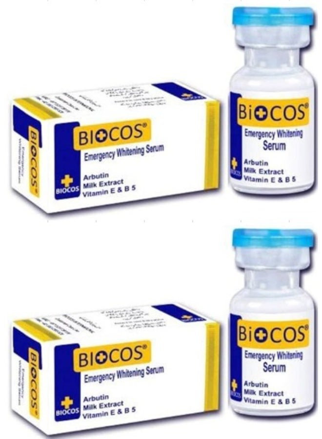 BIOCOS Emergency Face Whitening Serum -  Pack of 2 - Image 2