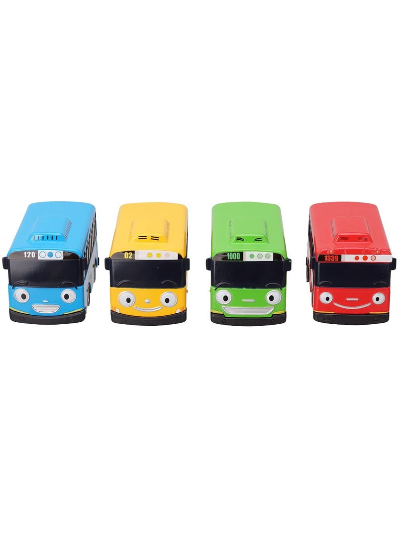 Tayo the Little Bus 120 Tayo Gani Lani Rogi - The Little Bus Tayo Special Metal Vehicles Set 4pcs  - Image 1