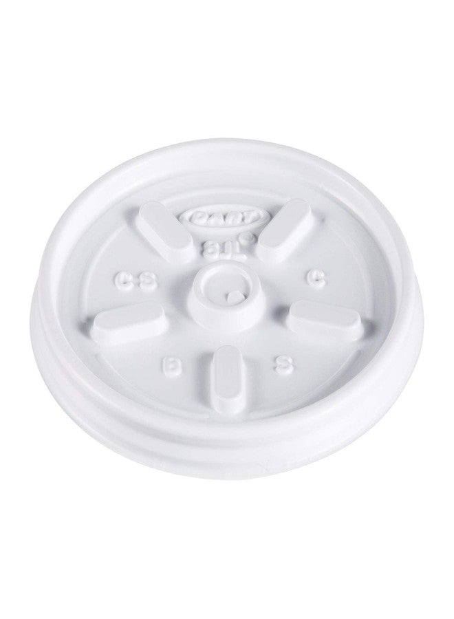 Dart 8JL White Vented Lid (Case of 1000) - Image 1