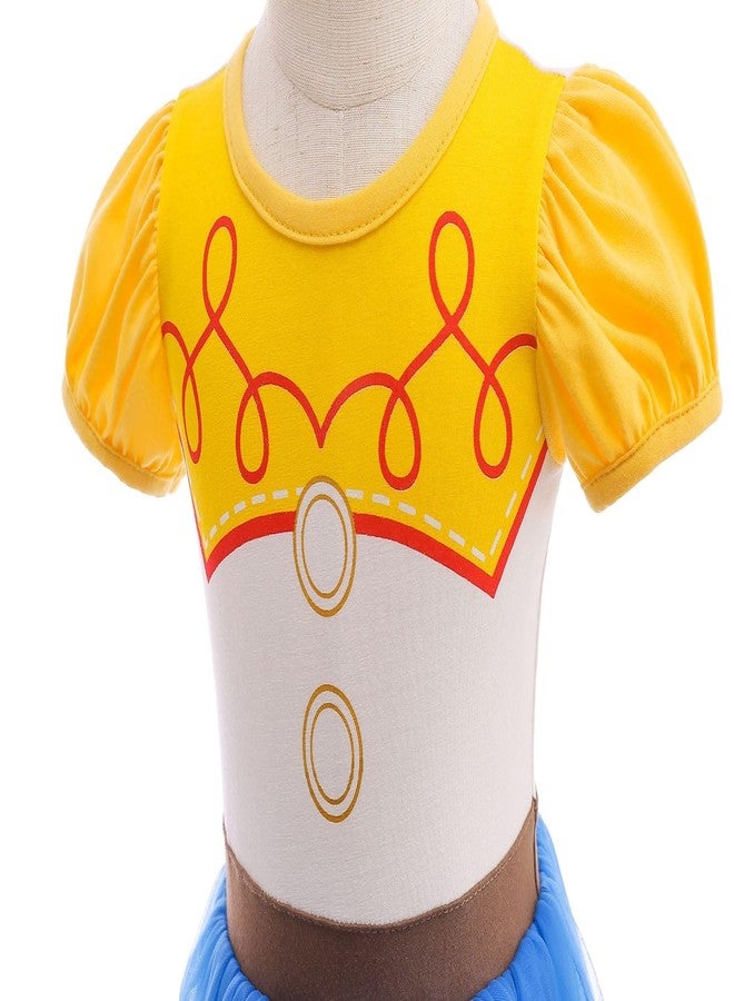 Szytypyl Princess Jessie Costumes for Baby Girls Jumpsuit One Piece Outfit with Headband - Image 3