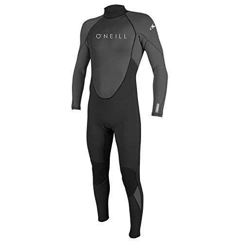 O'Neill Men's Reactor-2 3:2mm Back Zip Full Wetsuit, Lightweight Warmth with Good Flexibility for Surfing, Paddleboarding, Kayaking, Black/Graphite, Large - Image 3