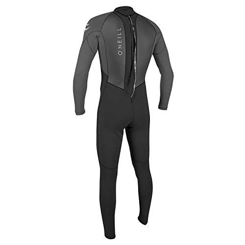 O'Neill Men's Reactor-2 3:2mm Back Zip Full Wetsuit, Lightweight Warmth with Good Flexibility for Surfing, Paddleboarding, Kayaking, Black/Graphite, Large - Image 2